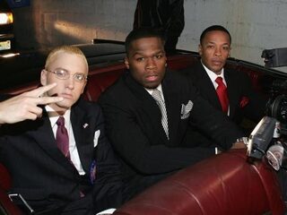 Eminem met 50 Cent en Dr. Dre op Coachella