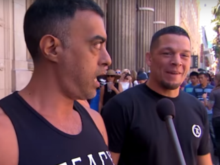 VIDEO: Nate Diaz op Conor McGregor fans afgestuurd