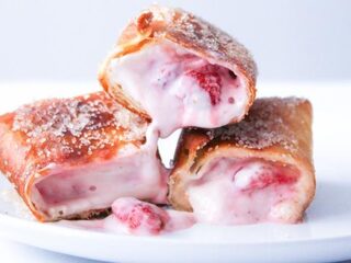 RECEPT: Aardbeien cheesecake wrap