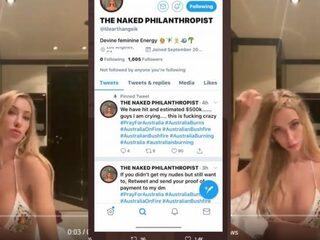 Influencer haalt half miljoen op voor bosbranden Australië met naaktfoto's