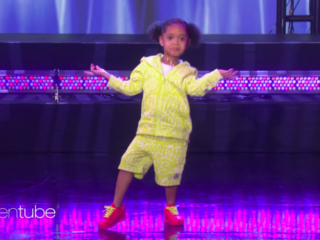 ZaZa (4) ging viraal met haar moves en trad op bij The Ellen Show