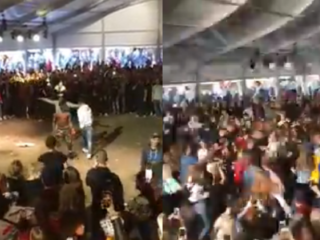 Leafs gaat moshpit in tijdens optreden met Jacin Trill op Pinkpop