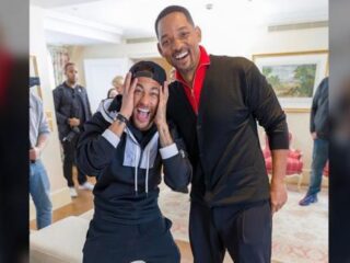 Will Smith verrast Neymar en die is sprakeloos