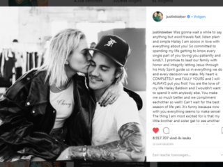 Justin Bieber bevestigt verloving in romantische Instagram-post