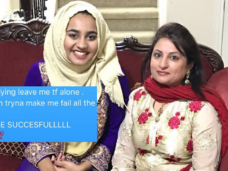 Oeps! Meisje disst per ongeluk haar aanstaande schoonmoeder