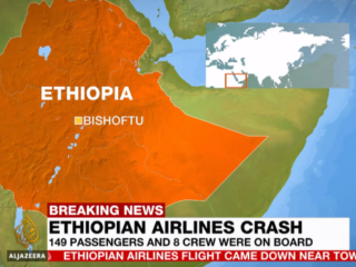 Passagiersvliegtuig Ethiopian Airlines neergestort, alle 157 inzittenden omgekomen