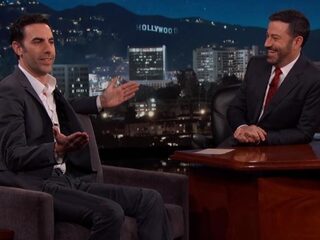 Sacha a.k.a. Borat a.k.a. Ali G verschijnt als zichzelf bij Jimmy Kimmel