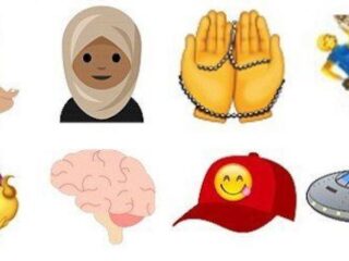 Emoji's met hoofddoek en voor borstvoeding in 2017