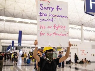 Opnieuw alle vluchten van Hongkong geannuleerd door demonstraties