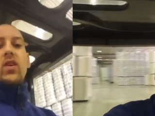 Magazijnmedewerker gaat viral met video van voorraad wc-papier