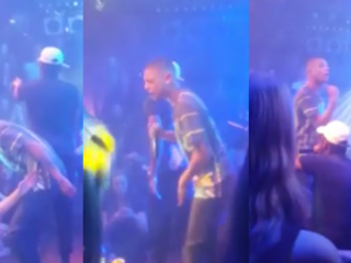 VIDEO: Ronnie Flex kopt drankje tijdens optreden