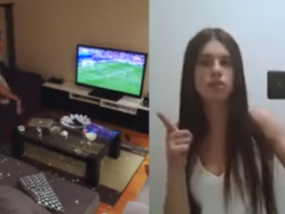 VIDEO: Turkse supporter draait door na ultieme wraak van partner