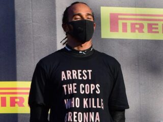Protest Hamilton op GP van Toscane zorgt voor veel ophef in racewereld