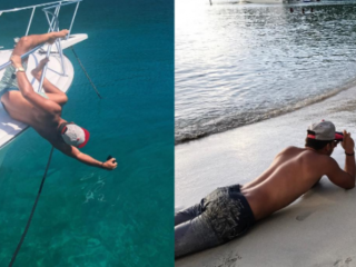 Deze jongen doet veel moeite om de perfecte Instagramfoto voor zijn vriendin te maken