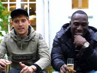 Frenna en Lil Kleine verrast door zanger van Abel