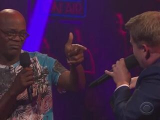 Acteur Samuel L. Jackson (68) komt hard in rap battle tegen James Corden