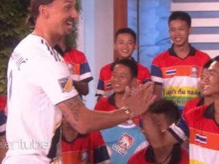 Ellen Degeneres verrast Thaise 'grotjongens' met ontmoeting Zlatan Ibrahimović