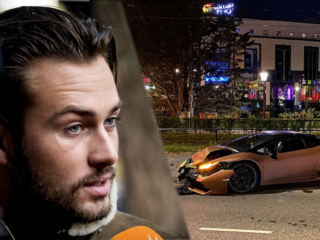 Dave Roelvink rijdt Mo Biceps Lamborghini total loss