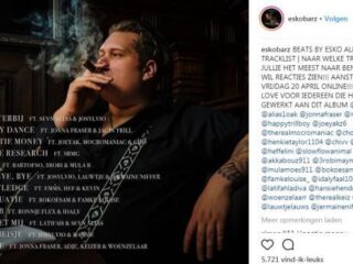 Esko dropt tracklist van eigen album met deze artiesten