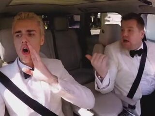 Na de grammys: nieuwe carpool karaoke met Justin Bieber en James Corden