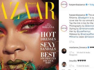 Rihanna shinet op prachtige Harper's Bazaar-cover
