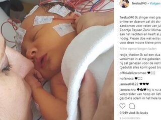 Pasgeboren zoontje van Fresku buiten levensgevaar