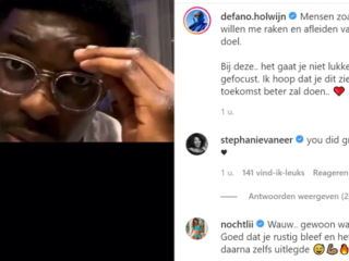 Défano Holwijn krijgt racistische tirade op Insta Live: "Ga terug naar je eigen land"