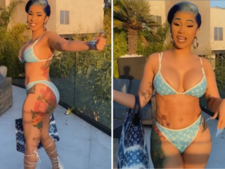 Cardi B showt lichaam en pakt body shamers aan in video: "Laat mijn rollen met rust"