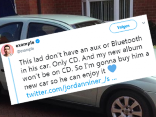 Rapper koopt auto voor fan die zijn muziek niet in auto kan afspelen