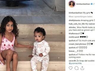 Kim Kardashian deelt schattige foto van gezusters West