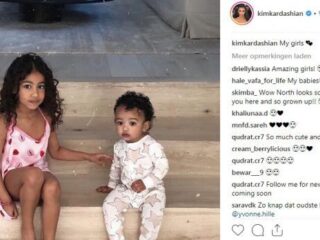Kim Kardashian deelt schattige foto van gezusters West
