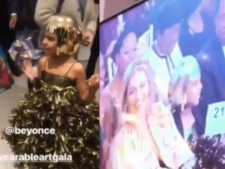 Blue Ivy biedt 19.000 dollar op kunstveiling