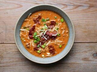 Ongemakkelijke maaltijd: Cheeseburgersoep