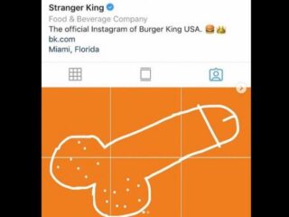 Kunstenaar neemt wraak op Burger King met piemelafbeeldingen