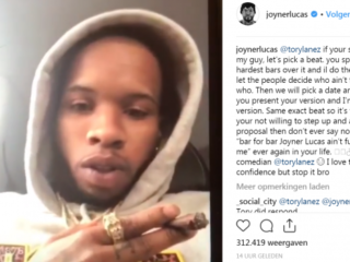 Joyner Lucas daagt Tory Lanez uit voor een rapbattle