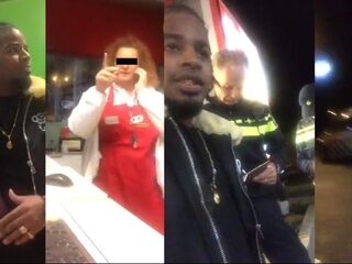 VIDEO: Keizer krijgt problemen met politie tijdens woordenwisseling in tankstation