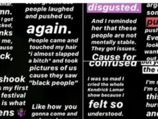 Twee donkere vrouwen door racisten lastiggevallen op Pukkelpop