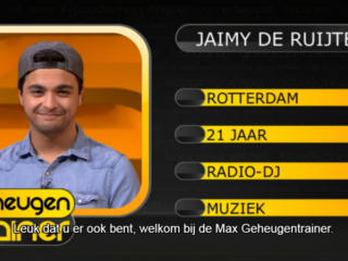 FunX-dj Jaimy werkt aan bucket list bij Max Geheugentrainer