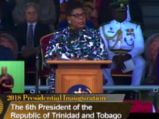 Eerste donkere vrouwelijke president voor Trinidad & Tobago