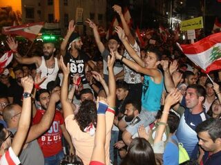 Protest in Libanon verandert in dance party