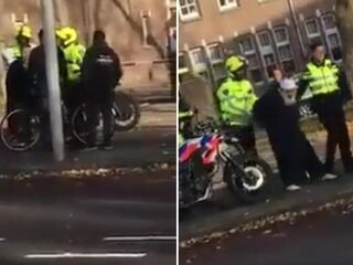 Politie neemt opa (84) zonder ID geboeid mee na tegen verkeer in fietsen