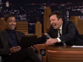 VIDEO: Denzel Washington vraagt zich af op welk lichaamsdeel Drake zijn gezicht heeft getatoeëerd