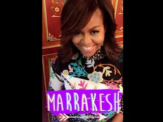 FOTO'S: Michelle Obama doneert 100 miljoen dollar aan Marokkaanse studentes