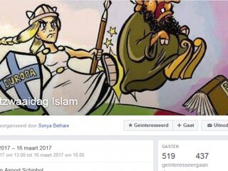 Facebook event 'Uitzwaaidag Islam' is een flop