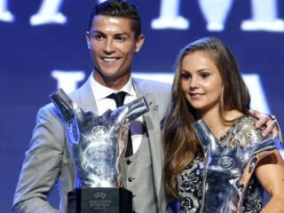 VIDEO: Cristiano Ronaldo tegen Lieke Martens: "Ga maar zitten, schatje"