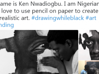 Nigeriaanse kunstenaar maakt levensechte schilderijen