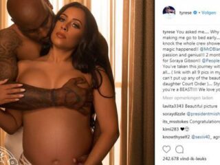 Tyrese post sexy zwangerschapsshoot met zijn vrouw