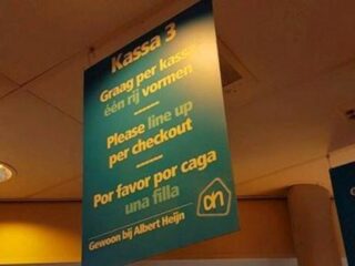 Supermarkt in Amsterdam maakt hilarische taalfout