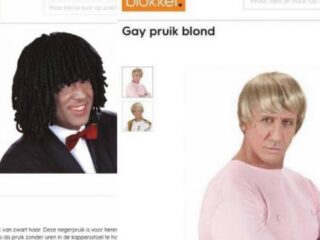 Ophef om 'gaypruik' en 'negerpruik' bij Blokker en Intertoys