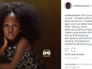 5-jarig meisje uit Nigeria 'mooiste meisje ter wereld'
